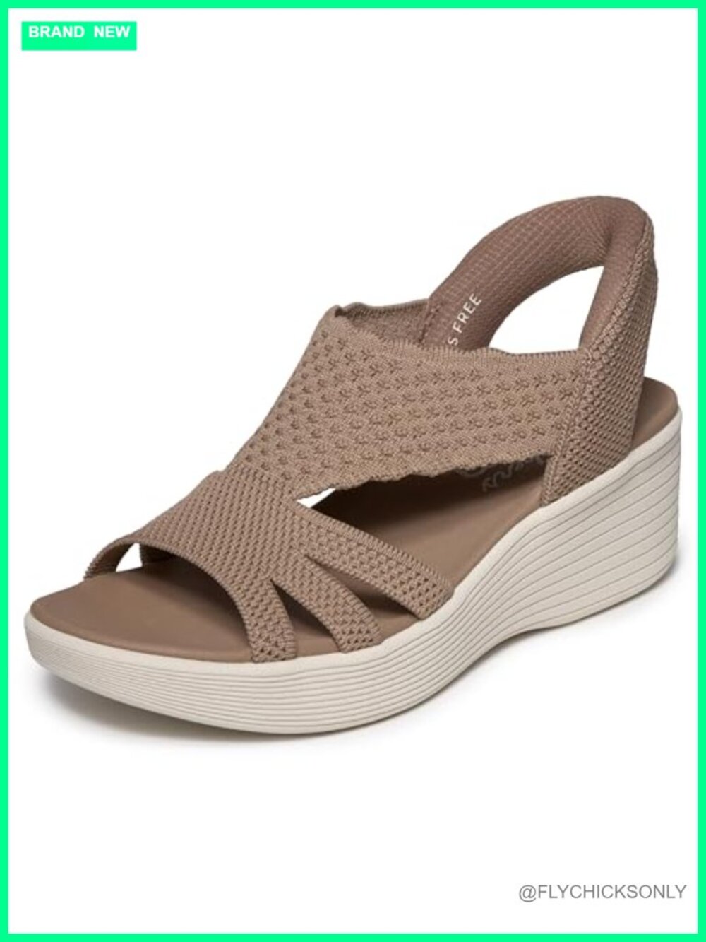 Wedge Heeled Sandals with Hands Free Slip-ins and Luxe Foam Cushion